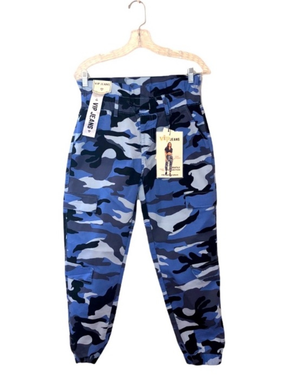 VIP Blue Camo Cargo Joggers